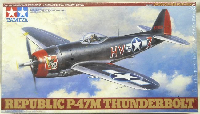 Tamiya 1/48 Republic P-47M Thunderbolt, 61096-2800 plastic model kit